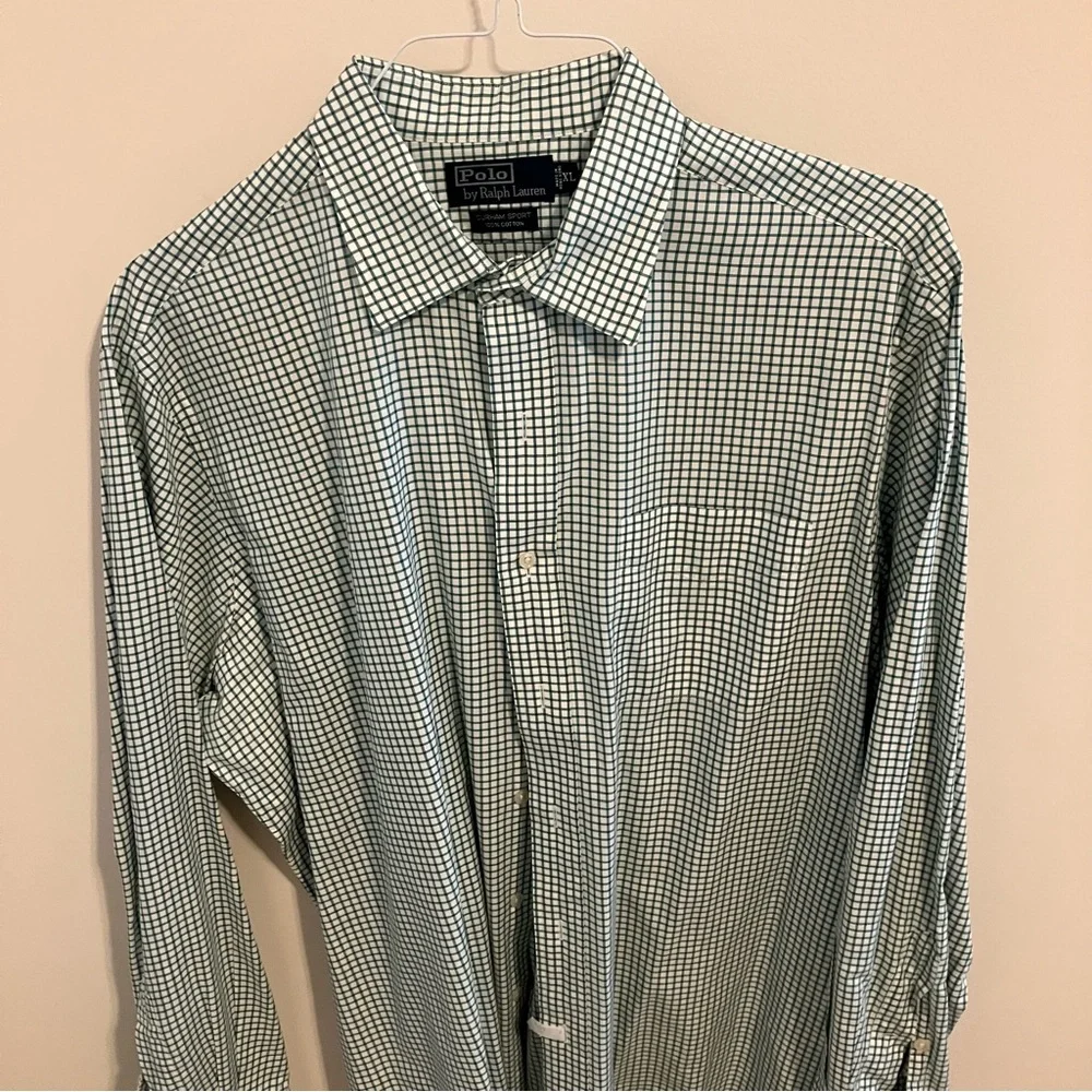 Polo Ralph Lauren Button Down Shirt in Green Checker Extra Large